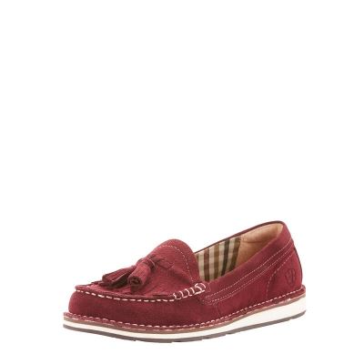 Ariat Tassel Cruiser Bordo Loafer Ayakkabı Bayan (34347-458)